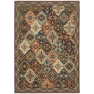 Oriental Weavers Lilihan 050X6 Red/ Multi Indoor Area Rug - 3'3" x 5' - 1 of 2