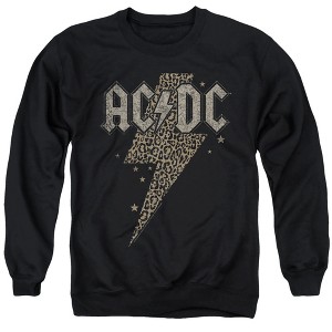 Acdc Leopard Bolt Adult Crewneck Sweatshirt - 1 of 4
