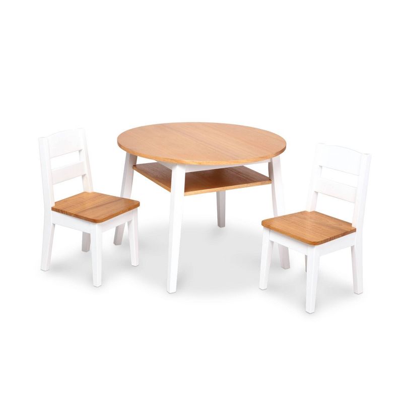 Melissa &#38; Doug Wooden Round Table &#38; Chairs Set, 5 of 11