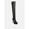 Confetti Stretch Pu High Heel Long Boots Women - 2 of 4