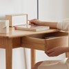 NicBex Solid Wood Computer Desk, Slim Design with Drawer, Natural Wood Finish for Home Office or Study, Oak - 3 of 4