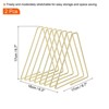 Unique Bargains Non-skid 7 Slots Metal Wire Triangle Desktop Holder Rack - 2 of 4