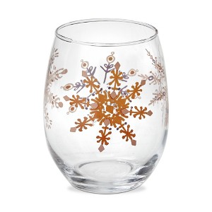 tag Adobe Sugar Pink Stemless Wine Glasses 18oz - Dishwasher Safe Drinkware for Winter - 1 of 3