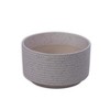NAYSAYE Planter Set of 2 Ceramic Flowerpot Ribbed Texture for Indoor Outdoor Garden, Milk White, 11.42"*11.42"*6.7" - 2 of 4