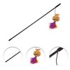 Unique Bargains Convenient Pumpkin Pattern Cat Playing Rod Orange Purple 1 Pc - 3 of 3