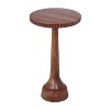 NicBex Modern Solid Wood Round End Table with Unique Base,Natural Side Table,Coffee Table for Bedroom,Living Room - 3 of 4