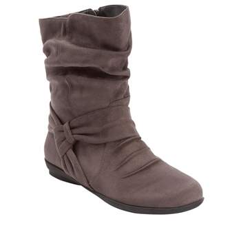 Comfortview Wide Width Ezra Slouch Boot Mid Calf Women's Winter Shoes