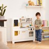 Teamson Kids Little Chef Munich Kids Play Kitchen with Interactive Features, White/Gold - 2 of 4
