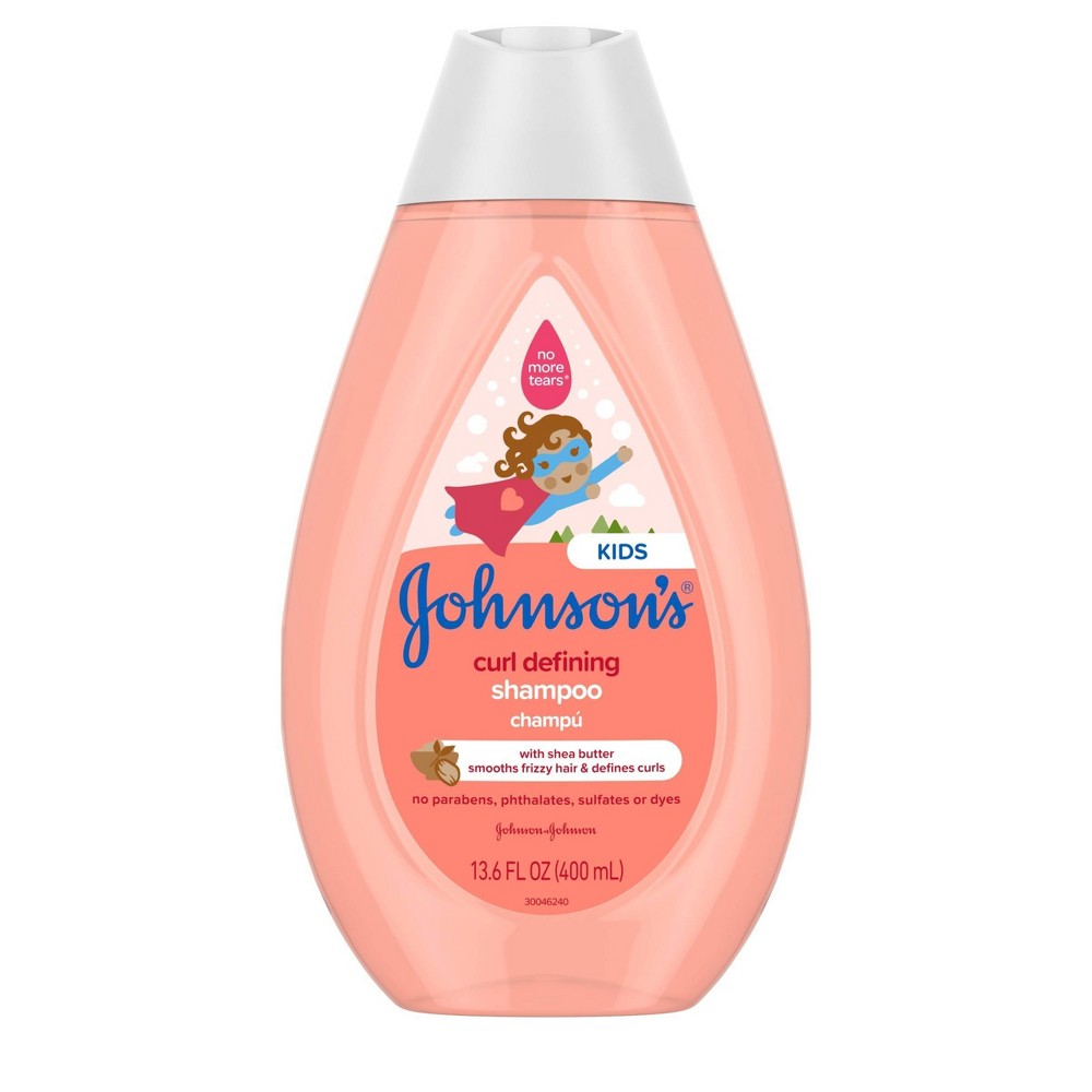 Johnson s Curl-Defining Kids  Shampoo with Shea Butter  13.6 fl. oz