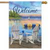 Briarwood Lane Waterfront Retreat Nautical House Flag Summer Welcome Adirondack Chairs 28"x40" - 2 of 4