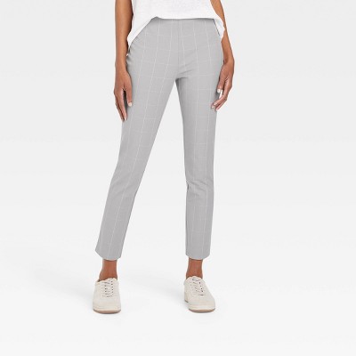 grey ankle pants