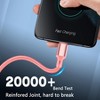 USB C to USB C Charger Cable, 5 Pack Type C Fast Charging Cord High Data & Transfer Wire Compatible for iPhone Controller Samsung Galaxy(Pink) - 4 of 4