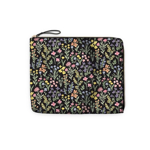 Day Designer Accessory Pouch Flower Field Black : Target