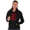 Christmas Santa Saying Ho Ho Ho Hoodie Sweatshirt Women Men Brisco Brands - 4 of 4