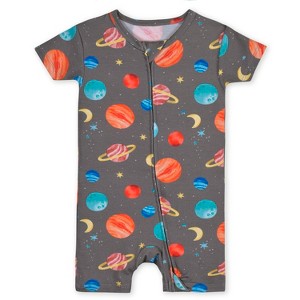 Gerber Buttery-Soft Snug Fit Short Sleeve Romper - 1 of 4