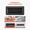 VEVOR 4x10In Floor Registers, 12Pack Vent Grilles, HAVC Heavy-Duty Walkable Iron Floor Vents, Easily Adjustable Rust-Proof Air Vents Deflector, Black - 4 of 4
