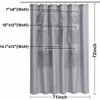 Waterproof Shower Curtain with 9 Mesh Pockets - 71x72 Inches - 2 of 4