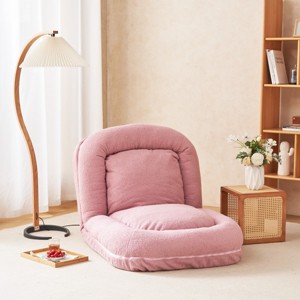 Triple Fold Down Sofa Bed with Adjustable Backrest, Metal Frame Floor Sleeper Chair for Compact Living, Soft Cotton Filling-Baofuwish - 1 of 4