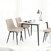 Okak Modern Style Minimalist-Design Home Dining Chairs for Kitchen Dining Room,Solid Frame Armless Seating Dining Chair Set of 4 - 4 of 4