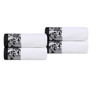 Charming Floral Accent Cotton Towel Set by Blue Nile Mills - 1 of 4