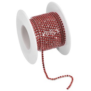 Unique Bargains DIY Bag Clothing Decoration Crystal Rhinestone Sew on Close Claw Chain Trim - 1 of 4