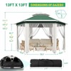 Outdoor Patio Gazebo 13'x13' with Expansion Bolts, Heavy Duty Party Tent & Shelter with 6 Zippered Mesh Netting - 3 of 4