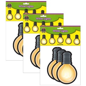 Teacher Created Resources White Light Bulbs Accents 30 Per Pack 3 Packs (TCR3557-3) - 1 of 2