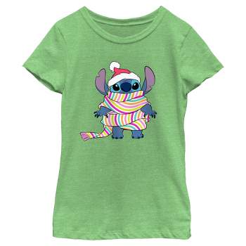 Girl's Lilo & Stitch Wrapped in Scarf T-Shirt