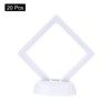 Unique Bargains Transparent PE Material Floating Frame Elegant Touch Jewelry Box White 20 Pcs - 3 of 4