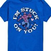 Boys' - Marvel - Spider-man Valentine I'm Stuck On You Short Sleeve Graphic T-Shirt - 2 of 4
