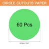 Unique Bargains Blank Smooth Circle Cardstock for DIY Crafts Classroom Decoration 60 Pcs - 2 of 4