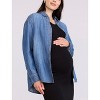 Women's Long Sleeve Button-Up Denim Shirt | Motherhood Maternity - 3 of 4
