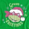 Boys' Teenage Mutant Ninja Turtles Green Greetings For Christmas T-Shirt - 2 of 4