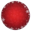 Christmas Snowflake Area Rug, Indoor Floor Carpet Washable with Non Slip Backing, Low Pile Stain Resistant Floor Mat for Living Room, Nursery - 3 of 4