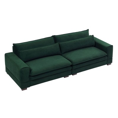 NicBex 104.72 Inch Mid-Century Sofa Couch 2-Seater Sofa for Living Room,Apartment,Bedroom