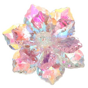 Unique Bargains Women's Rhinestone Sunflower Snowflake Brooch Pin - 1 of 4