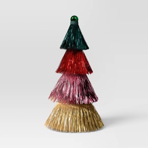 10.75" Christmas Tinsel Multicolor Tree Décor - Wondershop™ - 1 of 3