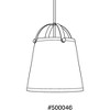 Progress Lighting, Galley Collection, 2-Light Pendant, Polished Nickel, Off-White Linen Shade - 2 of 3