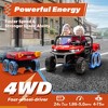 24V 2 Seater Ride on Car Dump Truck, 4WD Powerful Kids UTV w/2.4G Remote, 3 Adjustable Speed, Bluetooth Music, Spring Suspension - 4 of 4