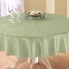 Collections Etc Fancy Scroll Scalloped Edge Festive Tablecloth - 2 of 2
