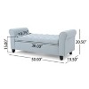 Kumasinova 50 Inch Storage Ottoman,Rectangle Entryway Bench with Rolled Arms for Bedroom and Living Room,Entryway,End of Bed - 3 of 4