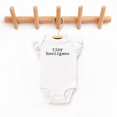 The Juniper Shop Tiny Hooligan Baby Flutter Sleeve Bodysuit