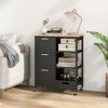 Tangkula Rolling Kitchen Island Utility Storage Cart w/ 3 Storage Drawers & Shelves - 4 of 4