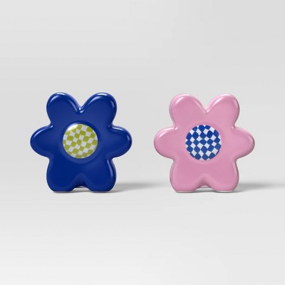 Novelty Salt and Pepper Shaker Set Purple Flower - Room Essentials™