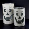 Direct Designs International 18.0 Inch Metal Pumpkin Baskets Ghost Pumpkin Set Wavy Decorative Buckets - 3 of 3