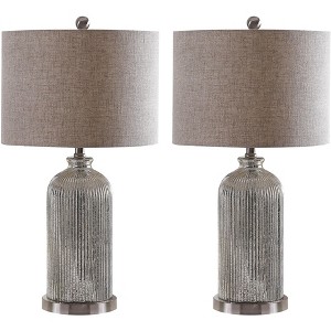 Ashson Table Lamp (Set of 2) - 26 Inch Height - TBL4217 - Mercury - Safavieh - 1 of 4