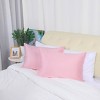 2 Pcs Toddler Silk Satin with Zipper Pillowcase Blush - PiccoCasa - 3 of 4