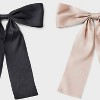 Satin Bow Hair Barrette Clip Set 2pc - Wild Fable™ Black: Fashion Hair Accessories, Polyester & Iron - 3 of 3