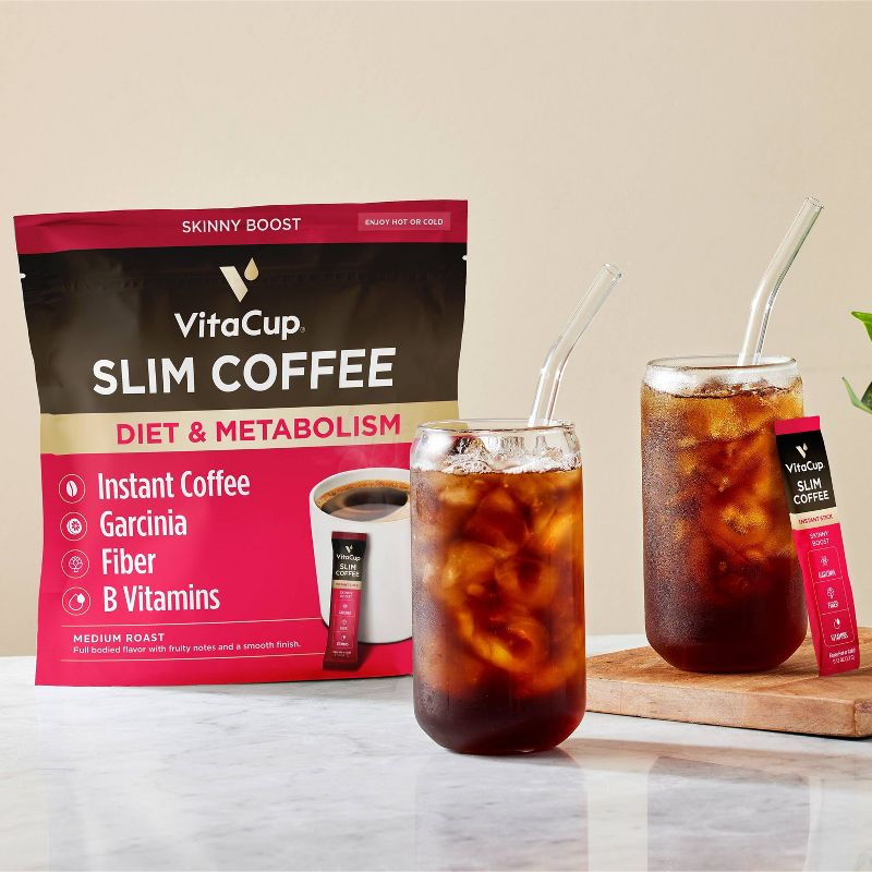 VitaCup Slim Instant Coffee Packets, Diet &#38; Metabolism, Serve Hot or Cold - 24ct, 2 of 4