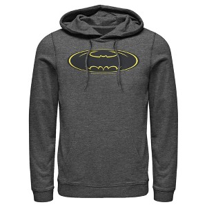 Men's Batman Logo Modern Wing Pull Over Hoodie - 1 of 3